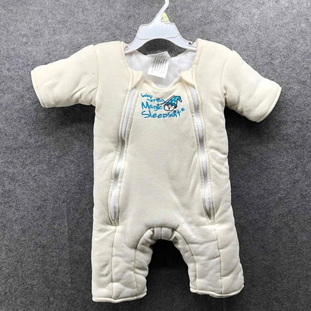 Baby Merlin Magic Sleepsuit 3-6M Size Small 12-18 lbs Light Yellow‎